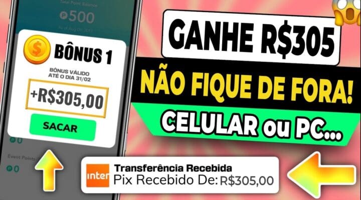 🤑(VAZADO) Como Ganhar R$305[APP SECRETO] Como Ganhar Dinheiro na Internet