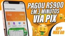 SITE PAGANDO R$900 Dinheiro Online Em 3 Minutos + Prova De Pagamento [Aplicativo Max Go]