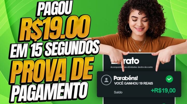 ESSE APLICATIVO PAGOU R$19.00 em 15 SEGUNDOS – APP de JOGO que GANHA DINHEIRO de VERDADE em 2023