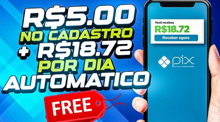 💸R$ 5.00 no CADASTRO + R$18.72 por DIA AUTOMATICO (LANÇAMENTO) Como ganhar dinheiro na internet