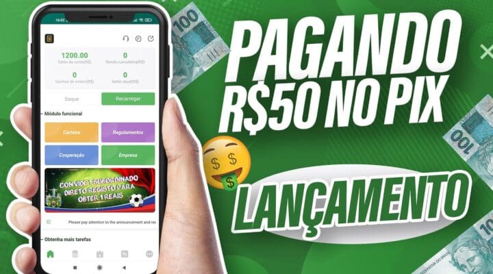 LANÇOU Aplicativo Pagando R$50 No Pix Melhor Forma De Ganhar Dinheiro na Internet (ACCE GO)