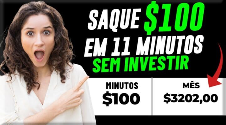 (INACREDITAVEL $100 + POR DIA) Ganhe +$100 Por 11 Minutos TODOS OS DIAS Ganhe Dinheiro na Internet