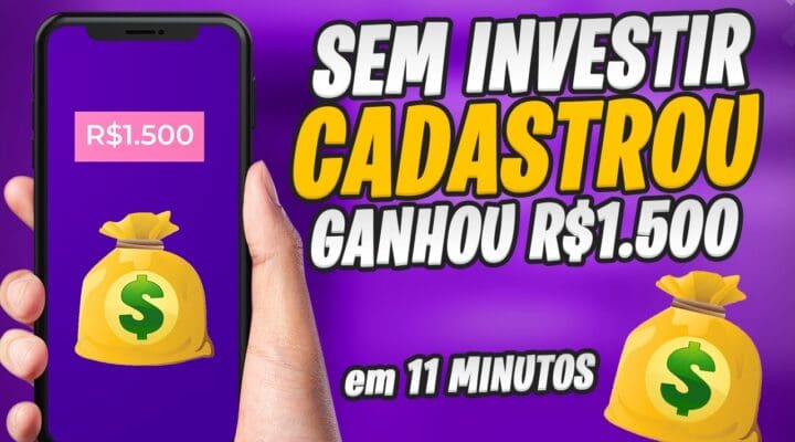 Ganhe R$1.500 GRÁTIS SEM INVESTIR em 11 Minutos Aplicativo de Banco Paga DINHEIRO de VERDADE