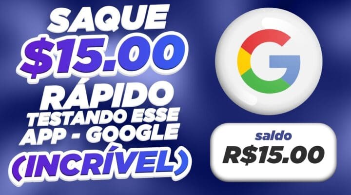 SAQUE $15.00 RÁPIDO TESTANDO ESSE APP NO GOOGLE (INCRÍVEL) Como ganhar dinheiro na internet