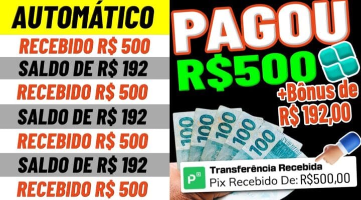 Esse App PAGOU $500 no PIX MELHOR APLICATIVO PARA GANHAR DINHEIRO/App que Ganha dinheiro de Verdade