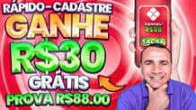 💸CADASTRE GANHE R$30 CADASTRO – PROVA R$88.00 APP PAGANDO no PIX | Ganhar Dinheiro na internet