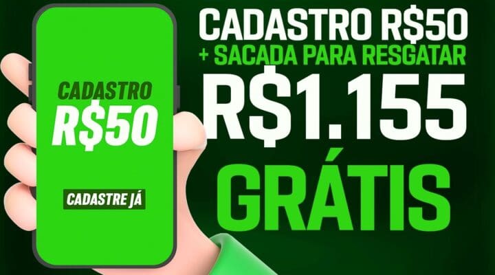 [CADASTROU GANHOU R$50] + Sacada para Resgatar R$1.155 Grátis no PIX Ganhe Dinheiro na internet