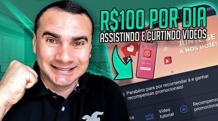 Ganhe Dinheiro Agora R$100 Por Dia ASSISTINDO A VÍDEOS (App Goheart Máquina de Dinheiro)