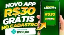 NOVO APP Pagando R$30 GRÁTIS no CADASTRO e PODE SACAR VIA PIX Como ganhar dinheiro na internet