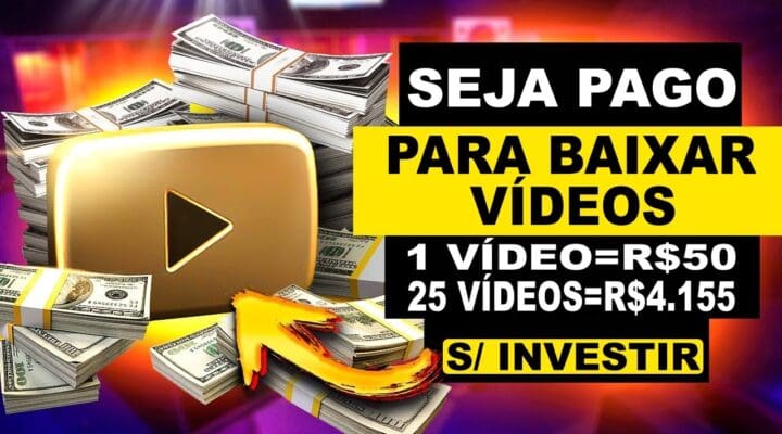 Ganhe $750 Baixando Vídeos do Youtube [Baixe 25Vídeos = R$4.155,00]Como Ganhar Dinheiro na Internet