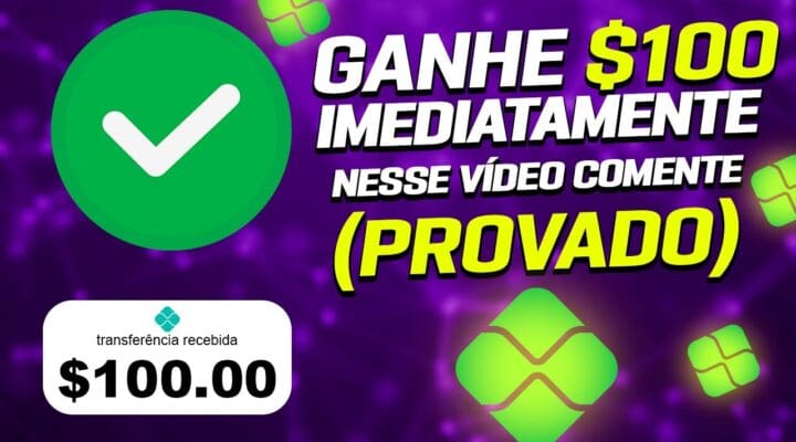 Ganhe R$100.00 no PIX IMEDIATAMENTE App Pagando Dinheiro de Verdade Ganhe dinheiro na internet 2023