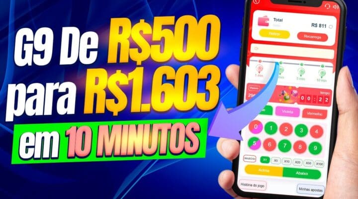 ESTRATÉGIA G9 De R$500 para R$1 603 em 10 MINUTOS JOGOS que PAGAM em 2024 Ganhe dinheiro na internet