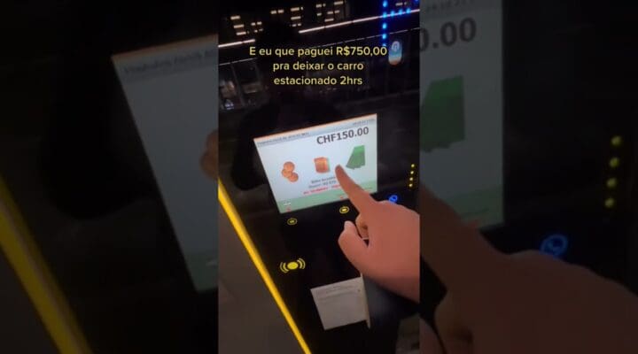 Fui tiras férias na Suíça e o estacionamento custa R$750,00 pra ficar 2hrs