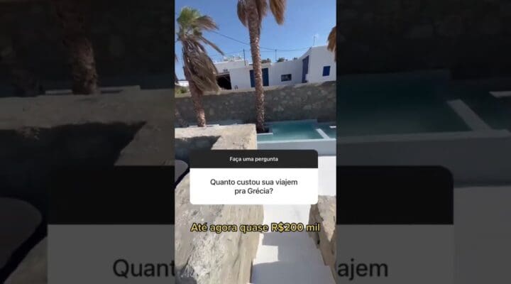 Quanto custou a viagem pra Grécia?