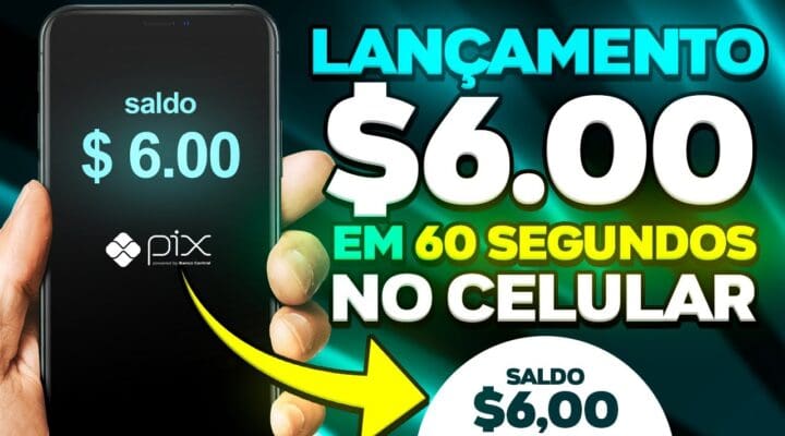 🚨LANÇAMENTO SITE PAGA GERAL $ 6.00 em 60 SEGUNDOS Faça tarefas no celular (Dinheiro na Internet)