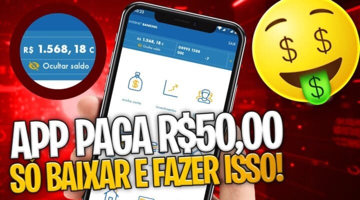 LANÇOU HOJE APP de Ganhar Dinheiro PAGANDO R$50 SÓ BAIXAR Ganhe Dinheiro na Internet