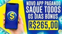 🤑BÔNUS R$265,00 Novo Aplicativo Pagando [SAQUE TODOS OS DIAS] Como Ganhar Dinheiro na Internet