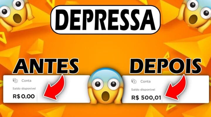 DEPRESSA NOVO APLICATIVO Pra Ganhar DINHEIRO NA INTERNET JOGANDO (Paga no Pix)