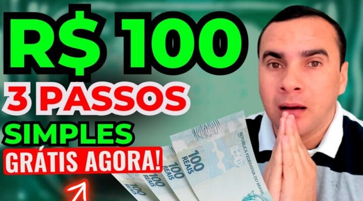 3 PASSO SIMPLES para GANHAR R$100 AGORA de GRAÇA Só faça isso (GARANTIDO) Ganhe dinheiro na internet