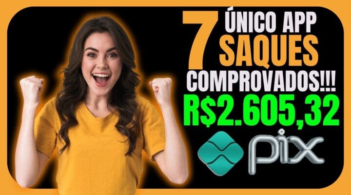 7 SAQUES no PIX (COMPROVADO NO TOTAL DE R$2.605,32) O MELHOR APP de Ganhar Dinheiro Online