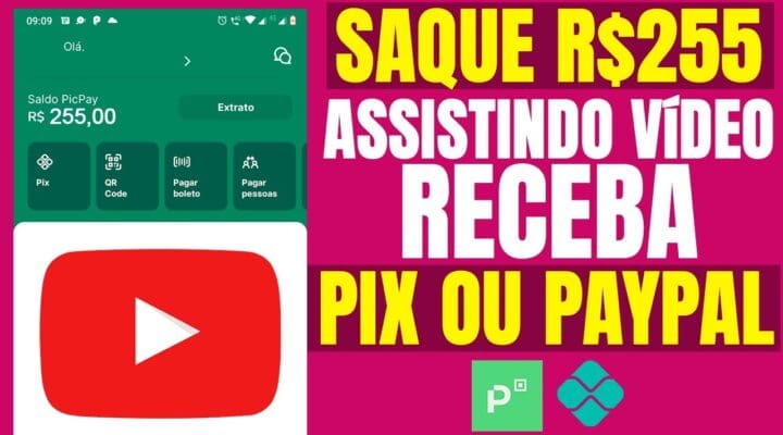 O Melhor APP Ganhe R$255 (PAGA na HORA Pix e Paypal) Assistindo Vídeo-Ganhar Dinheiro na Internet