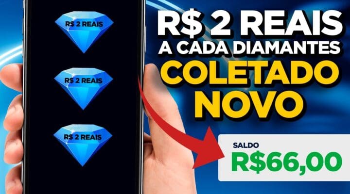 💎GANHE R$ 2 REAIS a CADA DIAMANTES COLETADO – NOVO SITE Pagando em dólares todo dia