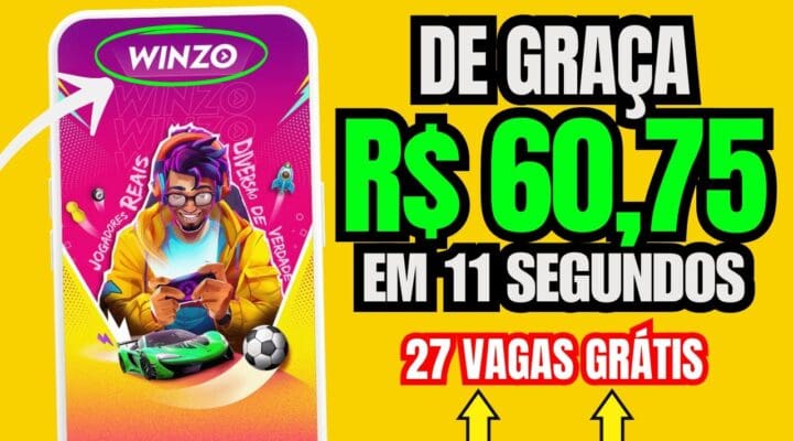 Aplicativo Winzo Games BAIXOU GANHOU R$60,75 AGORA SAQUE MÍNIMO R$1 00 Jogos que pagam via pix