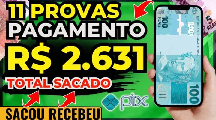 [11 PROVAS deste APP] Ganhe R$5.00 e DESCUBRA como já SAQUEI R$2.631 em Dinheiro em 8 DIAS