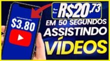 🤑Ganhei $ 3.80 DOLAR = R$20,73 em 60 MINUTOS (Assistir VÍDEOS ou JOGAR) Ganhar dinheiro na Internet