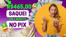 🤑APP [PAGOU R$465 REAIS em 1 MINUTO] (NO PIX) APLICATIVO PAGANDO NO CADASTRO Ganhar dinheiro online